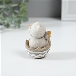 Фигурка полистоун «Цыплёнок в скорлупке», 5×4.5×6.5 см