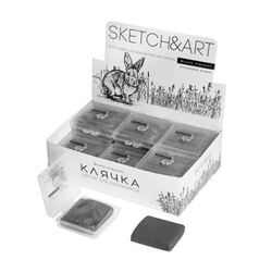 Ластик-клячка "SKETCH ART" в пластиковой коробочке 48х50х15 мм 42-0042 Bruno Visconti