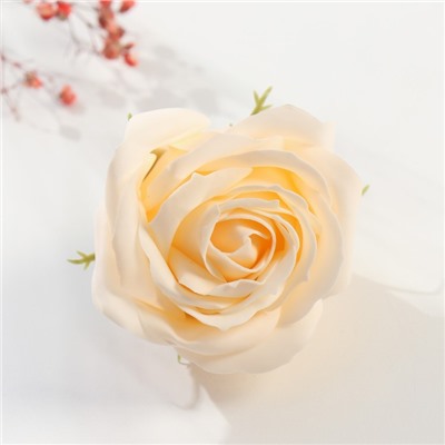 Мыльные лепестки для ванны «Бутон королевской розы. Молочный», подарочный, 7×7×6 см