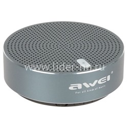 Колонка AWEI (Y800) Bluetooth/MicroSD (черная/металл)