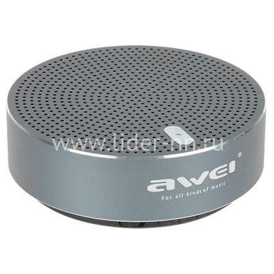 Колонка AWEI (Y800) Bluetooth/MicroSD (черная/металл)