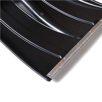 Ковш лопаты для уборки снега, 380×360 мм, пластик, оцинкованная планка, тулейка 30 мм, «Снежок»