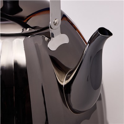 ЧАЙНИК AGNESS 3,0 Л СО СКЛАДЫВАЮЩЕЙСЯ РУЧКОЙ, СТАЛЬ 18/10, ИНДУКЦИОННОЕ КАПСУЛЬНОЕ ДНО