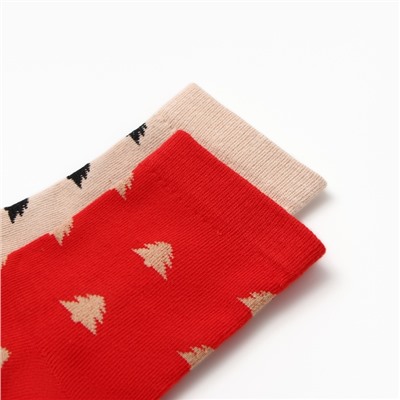 Набор детских носков KAFTAN "Елки" 2 пары, размер 16-18 см