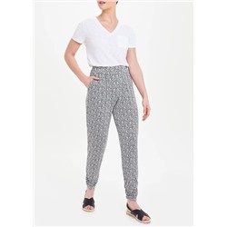 Ditsy Print Harem Trousers
