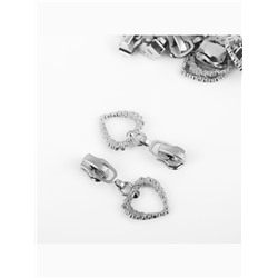 Бегунок для металлической молнии, №3», «Сердце», 10 шт., цвет никель