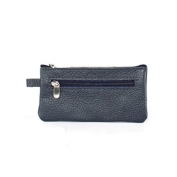 Футляр для ключей Croco-кл-500 (на молнии)  натуральная кожа синий тем флотер (111)  261387