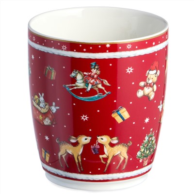 КРУЖКА LEFARD "С НОВЫМ ГОДОМ!" 300 МЛ КРАСНАЯ (КОР=36ШТ.)