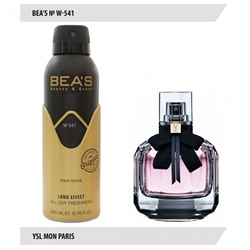 Дезодорант Beas W541 Yves Saint Laurent Mon Paris For Women deo 200 ml, Дезодорант женский Beas W541 создан по мотивам аромата Yves Saint Laurent Mon Paris