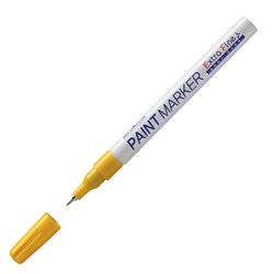 Маркер-краска MunHwa "Extra Fine Paint Marker" желтая, 1мм, нитро-основа