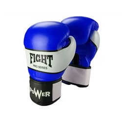 Перчатки боксёрские FIGHT PRO SERIES синие 12 унций PRO-F-С-12#