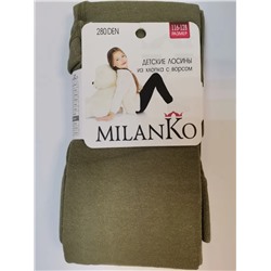 Детские лосины из хлопка с ворсом. Milanko