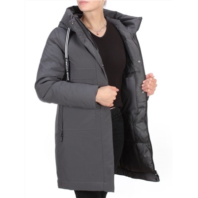 8802 DARK GRAY Пальто зимнее женское CLOUD LAG CAT  (200 гр. холлофайбер)