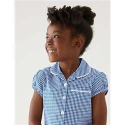 2pk Girls' Cotton Gingham School Dresses (2-14 Yrs)