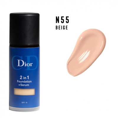 Тональный крем Dior 2in1 Foundation + Serum SPF 15 30 ml #55 Beige
