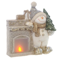 GAEM Фигурка декоративная "Камин" (АААх3, не вход.), L41 W16 H46 см
