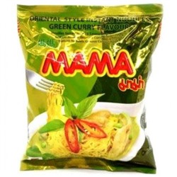 Лапша быстрого приготовления со вкусом курицы и зеленого карри Mama