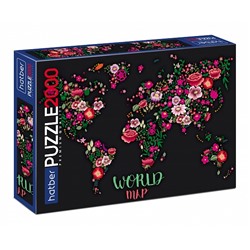 ПАЗЛЫ 2000эл 980х680мм Flower map 2000ПЗ1_25846/Россия