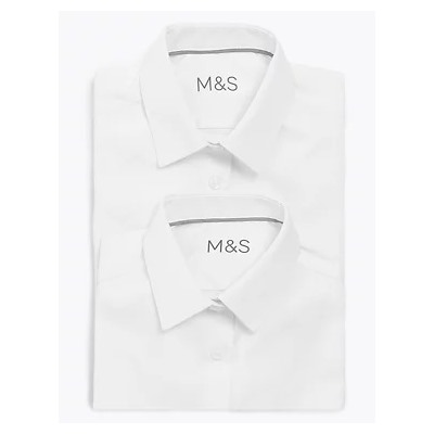 2pk Girls' Skinny Fit School Shirts (2-18 Yrs)