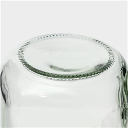 Кружка Доляна «Гладь», 450 мл, 10×7.5×13 см, с крышкой и трубочкой, стекло