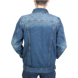 5922 BLUE Куртка джинсовая мужская VH JEANS (80% хлопок, 15% полиамид, 5% спандекс)