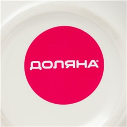 Чайная пара керамическая «Котик», 3 предмета: чашка 200 мл, блюдце 18,5×13,5 см, ложка