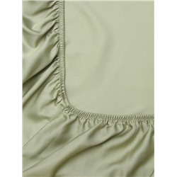 Простыня на резинке SL Home Modal 140×200+30 см, оливковая