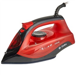 Утюг DELTA DL-756 2200Вт черный с красным керамика (10)  оптом