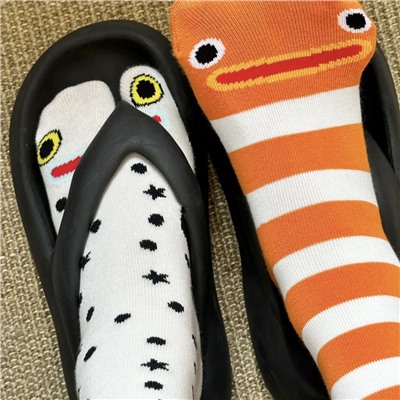 Brand cartoon summer knee socks, mid-length, internet celebrity