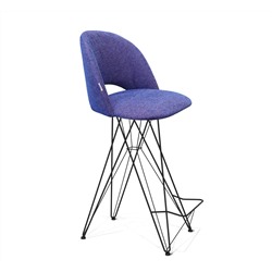 Стул барный  SHT-ST34/S66
                        синий мираж / черный муар