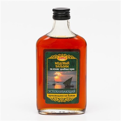 Безалкогольный алтайский медовый бальзам на травах «Успокаивающий», 250 мл
