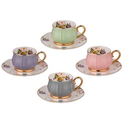 КОФЕЙНЫЙ НАБОР LEFARD "ВРЕМЕНА ГОДА" НА 4 ПЕР.  8 ПР. 100 МЛ МИКС (КОР=12НАБ.)