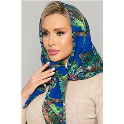 Косынка с подворотом Индия (зеленая) КП27-23М