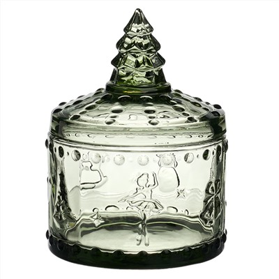 ЕМКОСТЬ ДЛЯ ХРАНЕНИЯ "ЩЕЛКУНЧИК" GREEN, 9*9*12,5 СМ