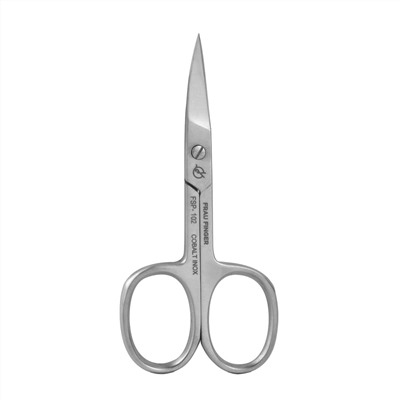 Frau Finger Ножницы маникюрные для ногтей изогнутые / Professional FSP-102DP, матовые, ручная заточка, 9 см