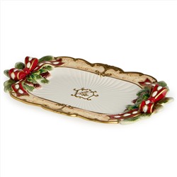 БЛЮДО LEFARD "ЕЛКА" ПРЯМОУГОЛЬНОЕ 45*30*3 СМ (КОР=6ШТ.)