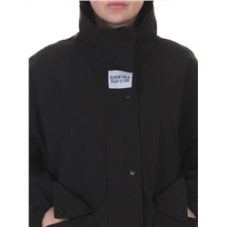 3089 BLACK Куртка демисезонная женская (100 гр. холлофайбер)
