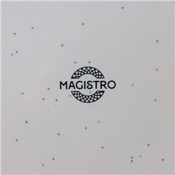 Десертная тарелка Magistro Urban, d=17 см, фарфор, белая