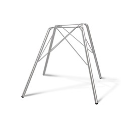 Стул SHT-ST43-2/S37
                        стальной серый / серое облако / хром лак