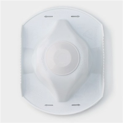 Овощерезка - шинковка Доляна «Смарти», 3 сменных насадки, пушер, белая