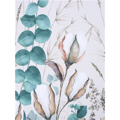 Комплект штор для кухни с подхватами Этель Cotton, 145×180 см-2 шт., 100% п/э