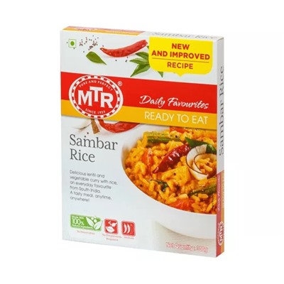 Готовое блюдо (Рис с овощами) (300 г), Sambar Rice, произв. MTR