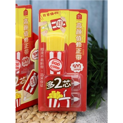 Корректор "French fries", red + 2 сменных блока, шоу-бокс 8 шт.