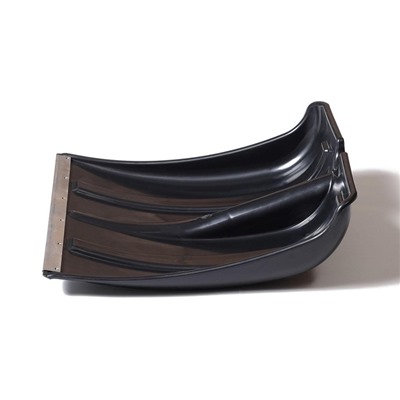 Ковш лопаты для уборки снега, 380×360 мм, пластик, оцинкованная планка, тулейка 30 мм, «Снежок»