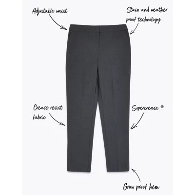 Girls' Super Skinny Leg School Trousers (2-18 Yrs)