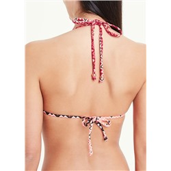 Zig Zag Lace Triangle Bikini Top