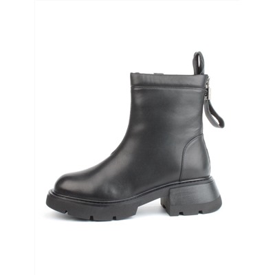 04-M3-L860 BLACK Ботинки зимние женские (натуральная кожа, натуральный мех)