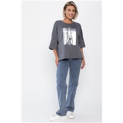 Блуза Фауст (серая) Б14203-20М