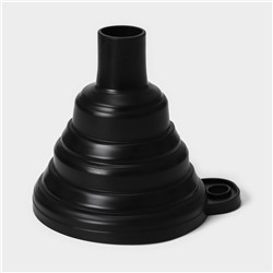 Двойной дозатор для мыла и моющего средства, с губкой в комплекте, по 300 мл, чёрный