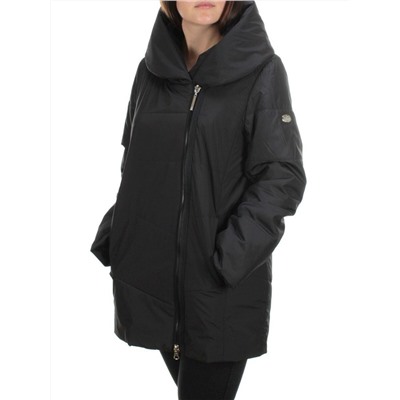 22222 BLACK Куртка демисезонная женская (80 гр. синтепон)